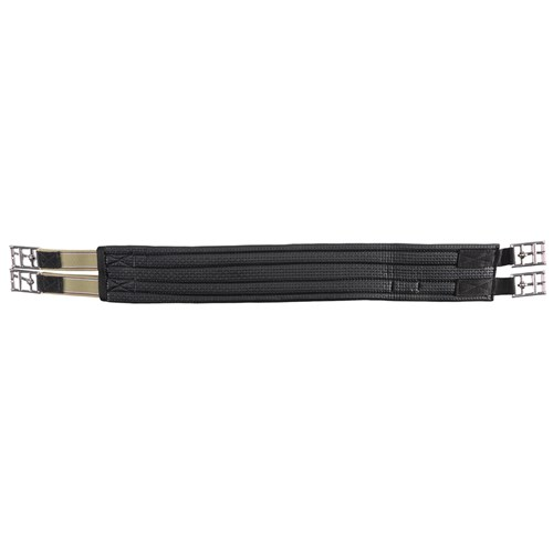 Equi-Prene Elastic Two Buckle Anti-Gall Girth - Black - Image 3
