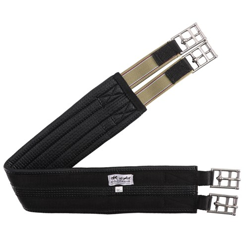 Equi-Prene Elastic Two Buckle Anti-Gall Girth - Black - Image 5