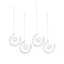 Happy Ross Horseshoe Ornaments
