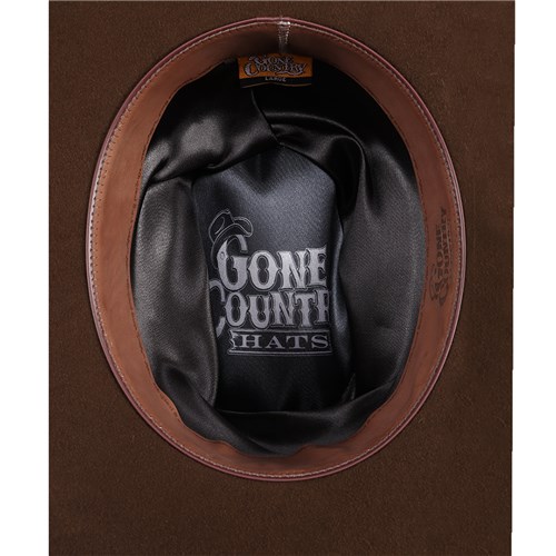 Gone Country Hat Co Chute Cowboy Hat - Brown - Image 6
