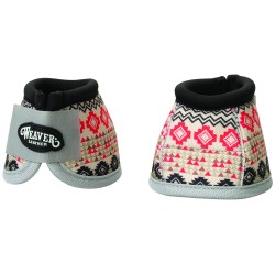 Weaver No Turn Bell Boots – Crimson Aztec