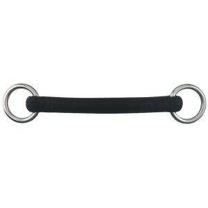 Small Ring Mullen Show Bit with Full Rubber Covered Mouth