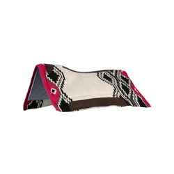 Fort Worth Navajo Felt Lined Saddle Pad – Black/Pink/Cream