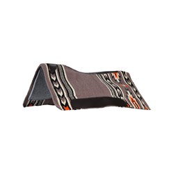 Fort Worth Navajo Felt Lined Saddle Pad – Mocha/Black/Cream