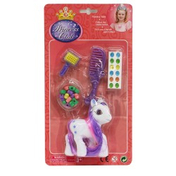 Princess Club Flocked Pony 4″