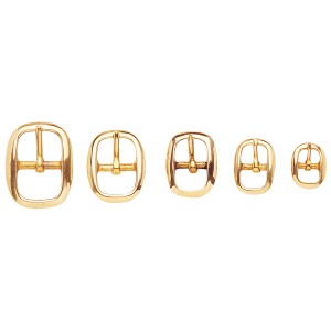 Polished Brass Swage Bridle Buckles