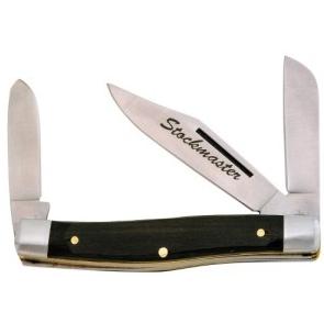 StockMaster Three Blade Stock Knife – 4″ w Nylon Pouch