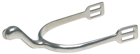 Swan Neck Dressage Spurs with Disc Rowels
