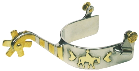 Cutter Spurs with Pleasure Hose Brass Trim