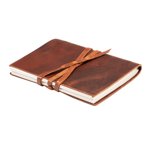 Fort Worth Leather Bound Journal - Distressed Brown 17.5cm x 12.5cm - Image 6
