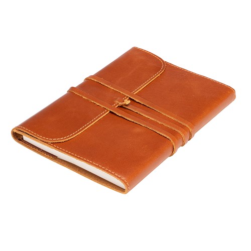 Fort Worth Leather Bound Journal - Brown 21.5cm x 15cm - Image 6