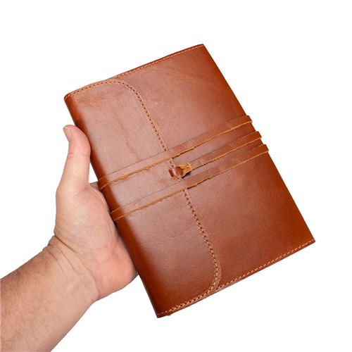 Fort Worth Leather Bound Journal - Brown 21.5cm x 15cm - Image 3