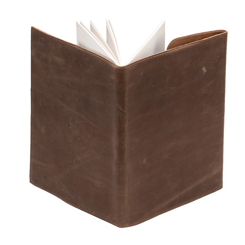Fort Worth Leather Bound Journal - Distressed Brown 30cm x 22cm - Image 3