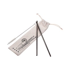 Happy Ross Drinking Straws with Pouch – Set of 2 with Brush