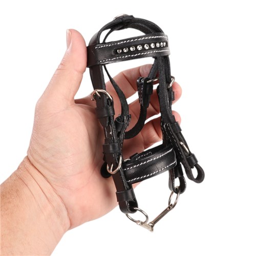 Miniature Bridle with Diamonte Browband - Image 3