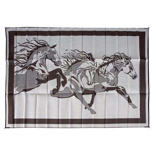 Outdoor Floor Mat - Reversible Horse Design - Image 4