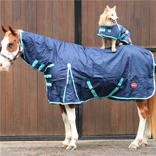 Kozy 1200D Lite Rainsheet Combo - Navy/Turquoise - Image 7