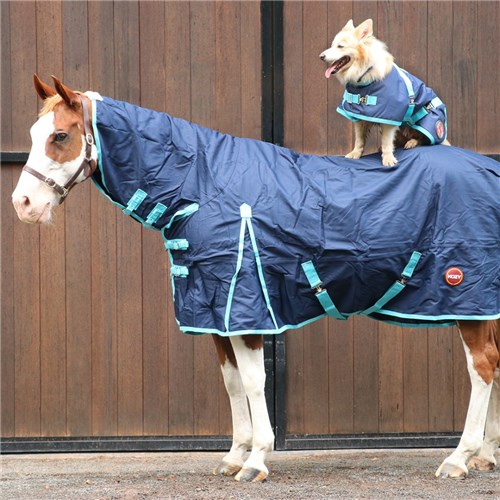 Kozy 1200D Lite Rainsheet Combo - Navy/Turquoise - Image 6