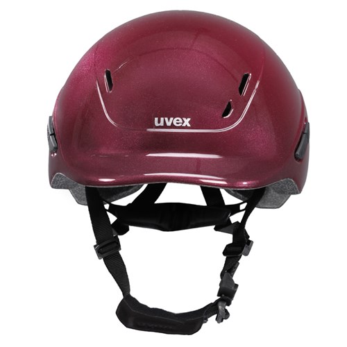 Uvex Kiddox Riding Helmet - Shiny Burgundy - Image 5