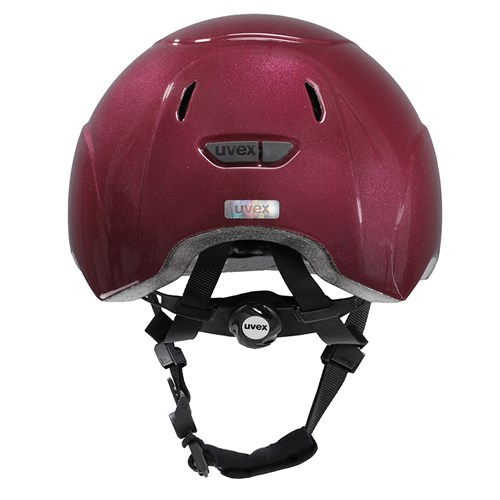 Uvex Kiddox Riding Helmet - Shiny Burgundy - Image 4