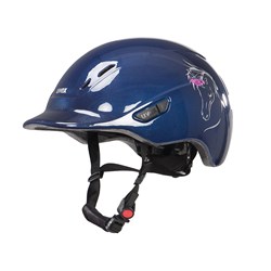Uvex Kiddox Riding Helmet – Flower Shiny Navy