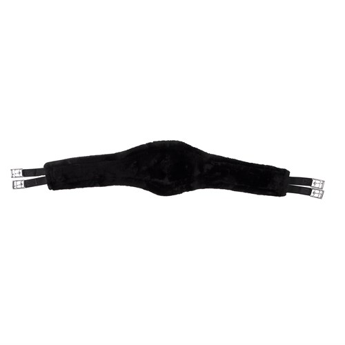 Equi-Prene Jump Girth with Elastic & Fleece - Black - Image 4