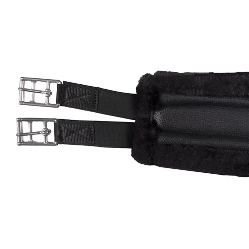 Equi-Prene Jump Girth with Elastic & Fleece - Black - Image 3