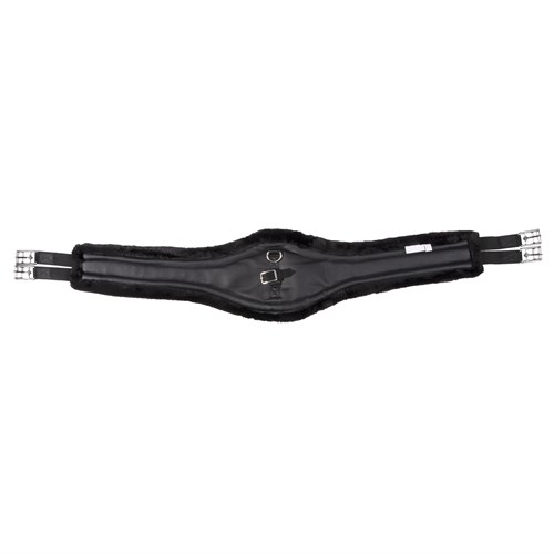 Equi-Prene Jump Girth with Elastic & Fleece - Black - Image 5