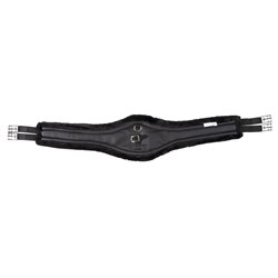 Equi-Prene Jump Girth with Elastic & Fleece – Black