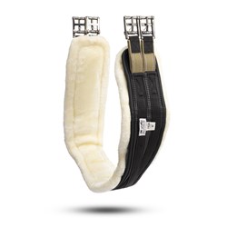 Equi-Prene Elastic Fleece Lined Jump Girth – Black