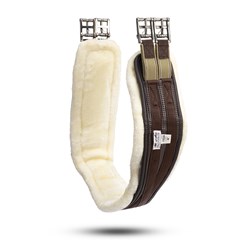 Equi-Prene Elastic Fleece Lined Jump Girth – Brown