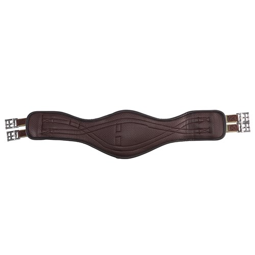 Equi-Prene Pressure Eze Two Buckle Girth with Elastic - Brown - Image 4