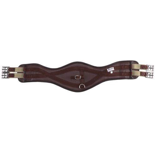 Equi-Prene Pressure Eze Two Buckle Girth with Elastic - Brown - Image 5